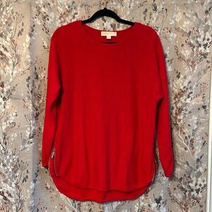 Michael Kors red long sweater